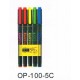 班馬牌 WKCR1 OP-100 Optex 雙頭螢光筆(筆型)(5色)