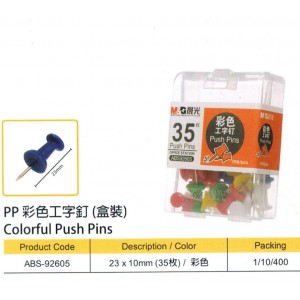 M&G Color Push Pins (35pcs/box)